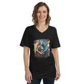 She's Got The Blues Unisex Short Sleeve V-Neck T-Shirt - Beyond T-shirts